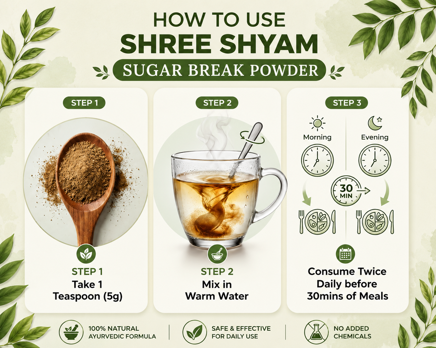 Sugar Break Powder - Ayurvedic Formula for Diabetes Care (300g)